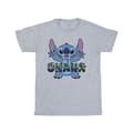 Miniatyrbillede 1 af 3: Disney Mens Lilo And Stitch Ohana Blue Glitch T-Shirt