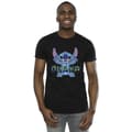 Miniatyrbillede 2 af 3: Disney Mens Lilo And Stitch Ohana Blue Glitch T-Shirt