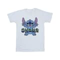 Miniatyrbillede 1 af 3: Disney Mens Lilo And Stitch Ohana Blue Glitch T-Shirt