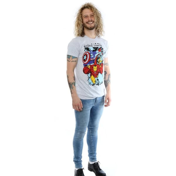 Marvel T-shirt med seriefigurer för herrar