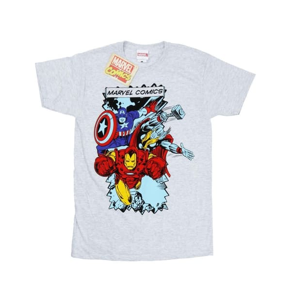 Marvel T-shirt med seriefigurer för herrar