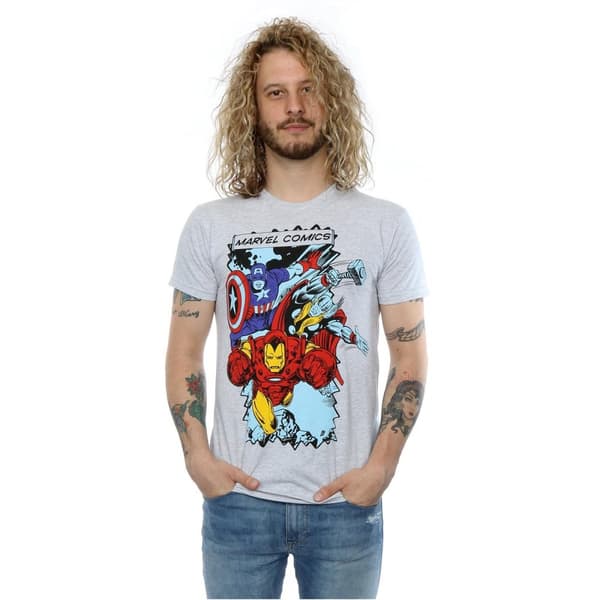 Marvel T-shirt med seriefigurer för herrar