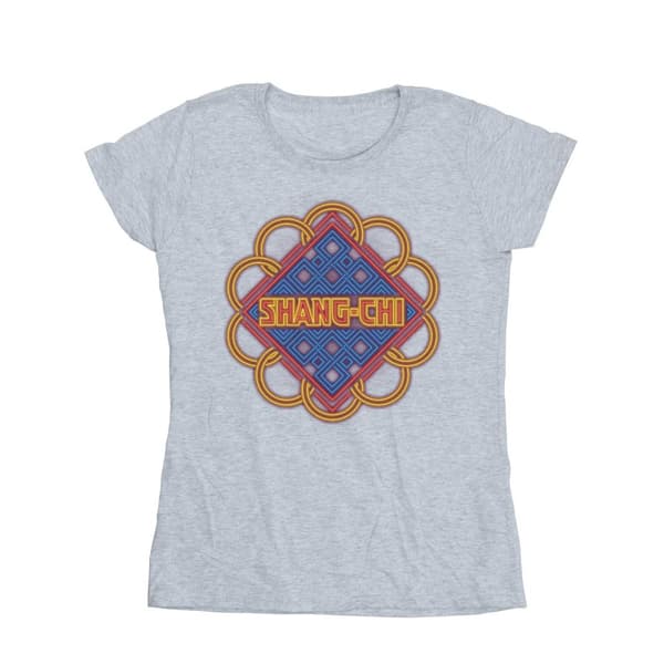Marvel Womens/Ladies Shang-Chi And The Legend Of The Ten Rings Neon Ring Logo Cotton T-Shirt