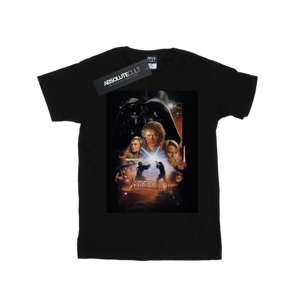 Star Wars T-shirt med filmaffisch från Episode III för herrar