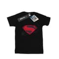 Miniatyrbilde 1 av 5: DC Comics Womens/Ladies Justice League Movie Superman Logo Cotton Boyfriend T-Shirt
