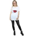 Miniatyrbilde 4 av 5: DC Comics Womens/Ladies Justice League Movie Superman Logo Cotton Boyfriend T-Shirt