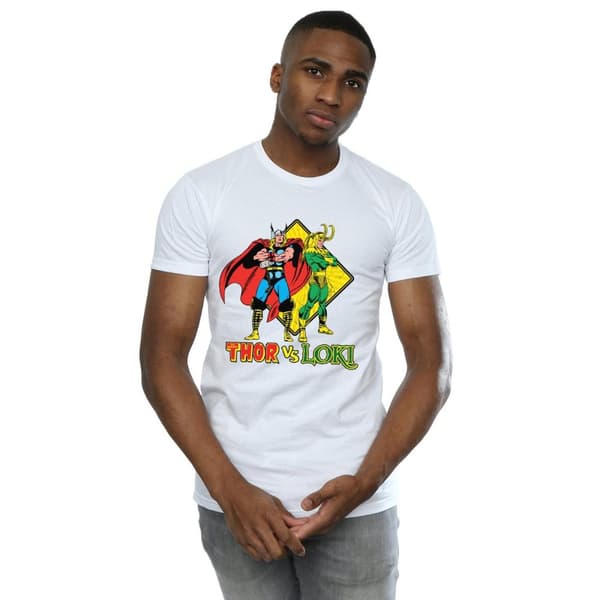 Marvel Mens Thor Vs Loki T-Shirt