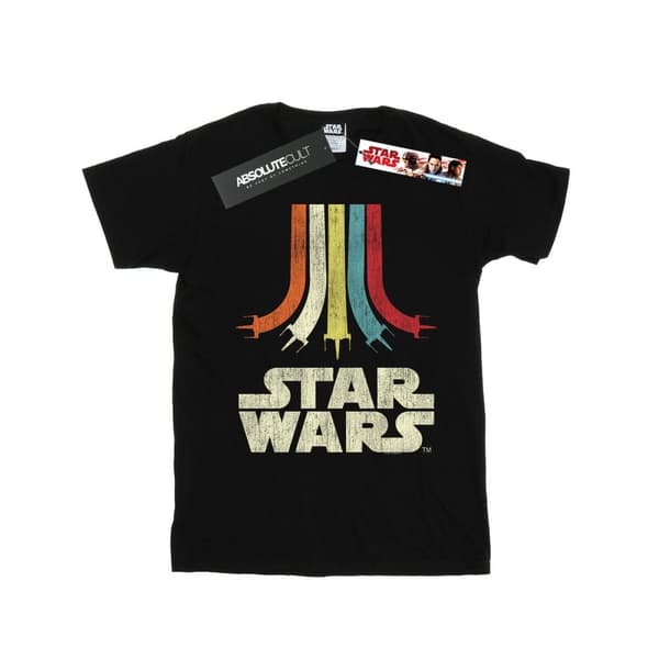 Star Wars Womens/Ladies Retro Rainbow Cotton Boyfriend T-Shirt