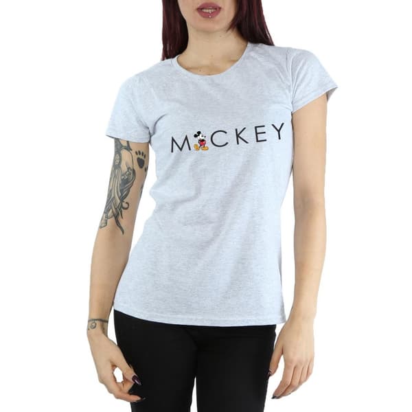 Disney Dam/Tjej Minnie Mouse Kick Letter T-shirt i bomull