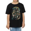 Miniatyrbild 3 av 5: Marvel T-shirt i bomull med Avengers Infinity War-team för flickor