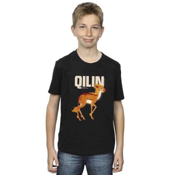 Fantastic Beasts: The Secrets of Dumbledore T-shirt med Qilin-tecken för pojkar