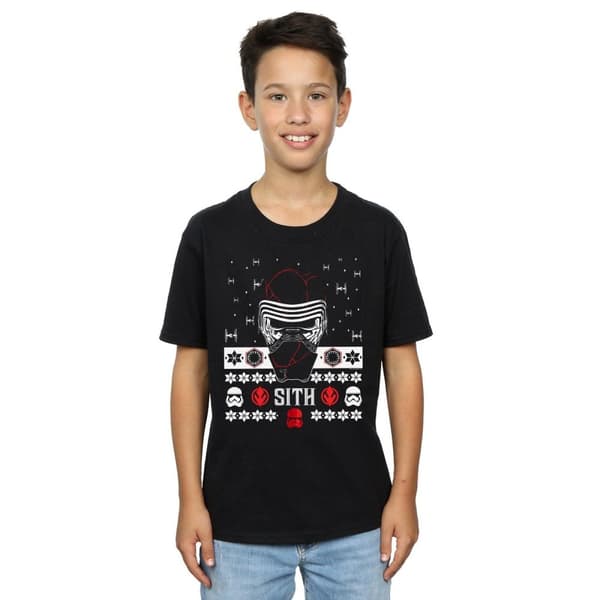 Star Wars Boys The Rise Of Skywalker Christmas Sith T-Shirt