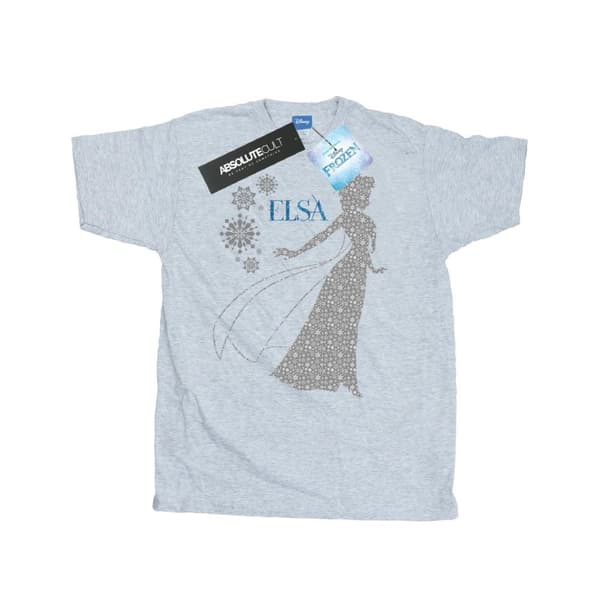 Disney Mens Frozen Elsa Christmas Silhouette T-Shirt