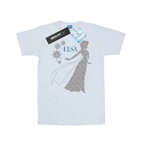 Disney Mens Frozen Elsa Christmas Silhouette T-Shirt