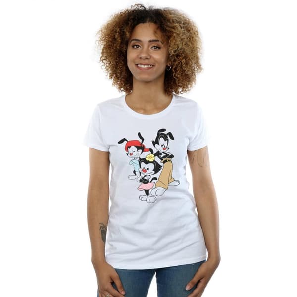 Animaniacs Womens/Ladies Dot Wakko And Yakko Cotton T-Shirt