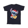 Miniatyrbillede 1 af 3: Disney Mens Lilo And Stitch Christmas Love Biscuit T-Shirt