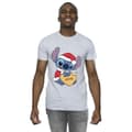Miniatyrbillede 2 af 3: Disney Mens Lilo And Stitch Christmas Love Biscuit T-Shirt