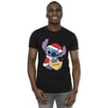 Miniatyrbillede 2 af 3: Disney Mens Lilo And Stitch Christmas Love Biscuit T-Shirt