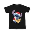 Miniatyrbillede 1 af 3: Disney Mens Lilo And Stitch Christmas Love Biscuit T-Shirt