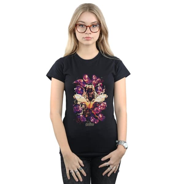Marvel Dam/kvinnor Avengers Endgame Movie Splatter - T-shirt i bomull