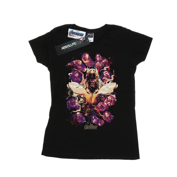 Marvel Dam/kvinnor Avengers Endgame Movie Splatter - T-shirt i bomull