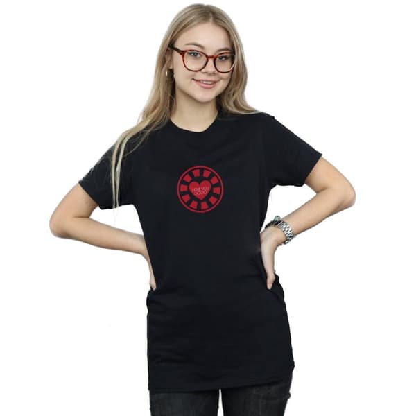 Marvel Womens/Ladies Avengers Endgame I Love You 3000 Tony Stark Heart Cotton Boyfriend T-Shirt