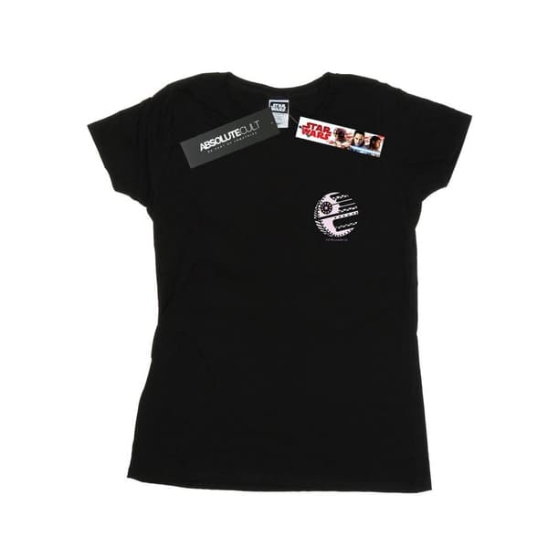 Star Wars Womens/Ladies Death Star Chest Print Cotton T-Shirt