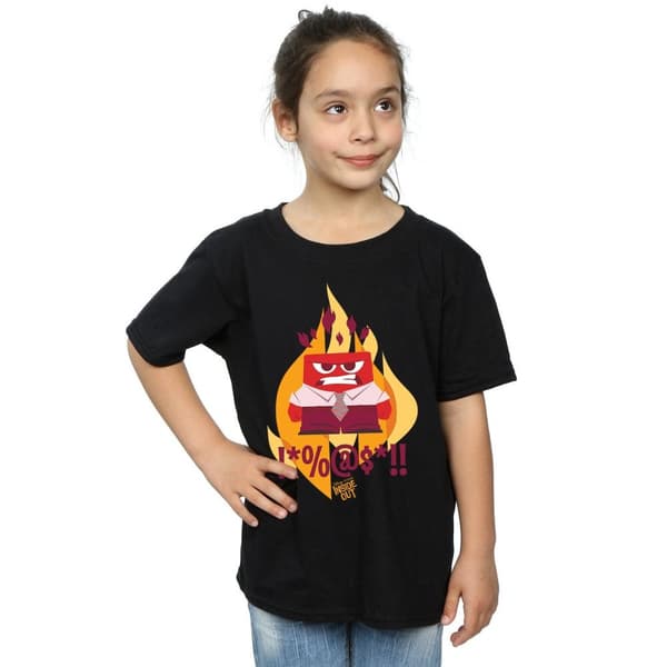 Disney Girls Inside Out Fired Up Cotton T-Shirt