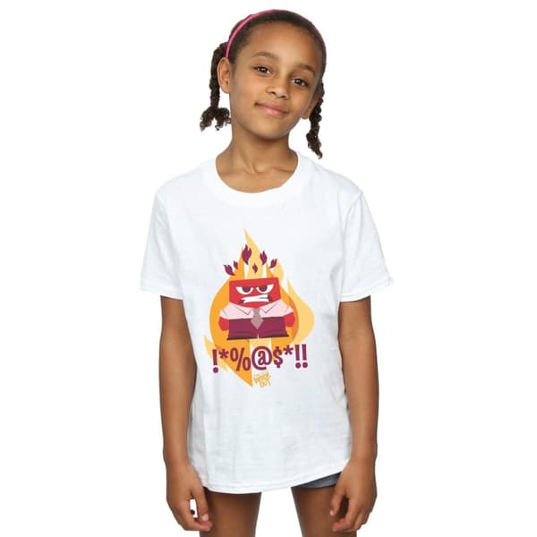 Disney Girls Inside Out Fired Up Cotton T-Shirt