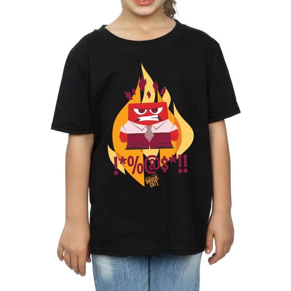 Disney Girls Inside Out Fired Up Cotton T-Shirt