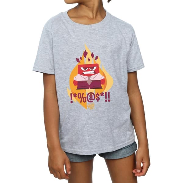 Disney Girls Inside Out Fired Up Cotton T-Shirt