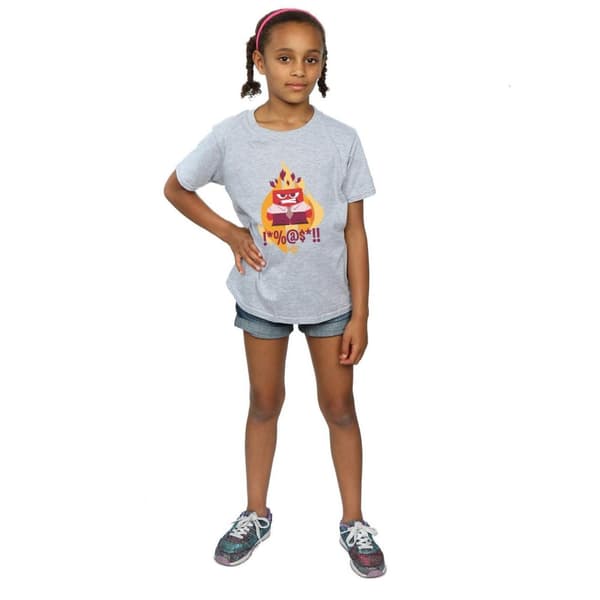 Disney Girls Inside Out Fired Up Cotton T-Shirt
