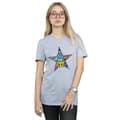 Miniatyrbild 2 av 3: DC Comics Dam/Tjej Teen Titans Go Star Logo Boyfriend T-shirt i bomull