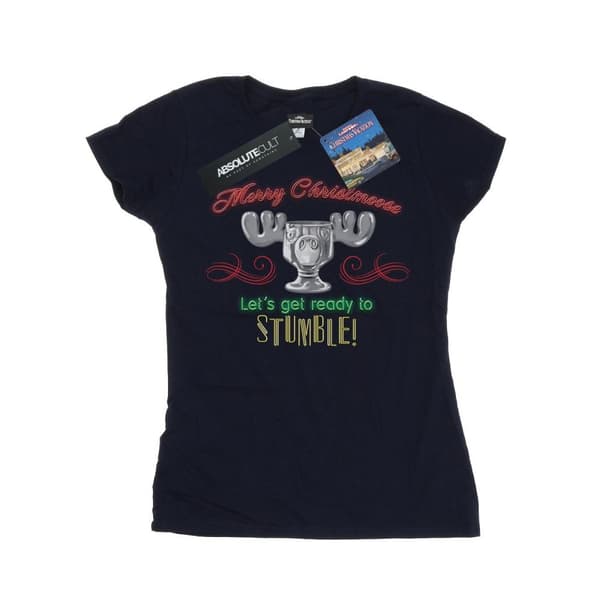 National Lampoon´s Christmas Vacation T-shirt i bomull med älghuvud - dam/dam