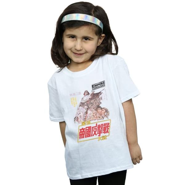 Star Wars Girls The Empire Strikes Back Airbrush Kanji Poster T-shirt i bomull