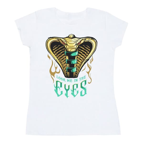 Disney Dam/Lady Aladdin Movie Jafar Snake Eyes T-shirt i bomull