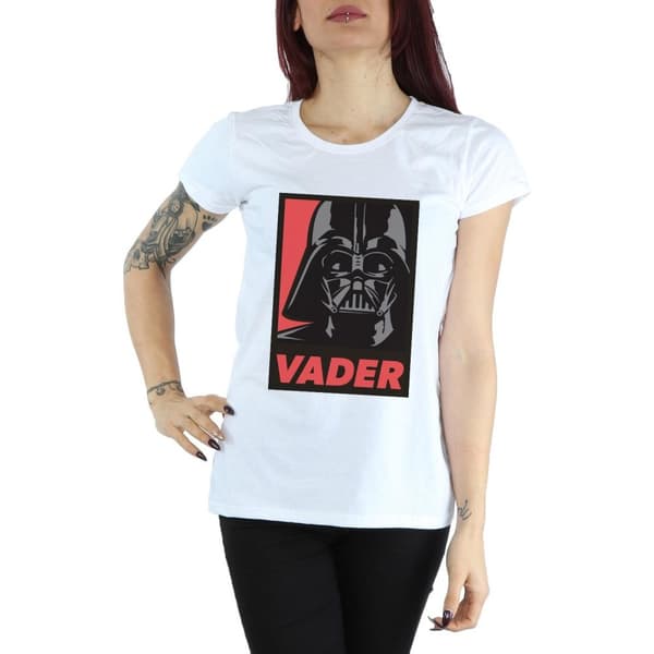 Star Wars Dam/Tjej Vader Poster Bomulls-T-shirt