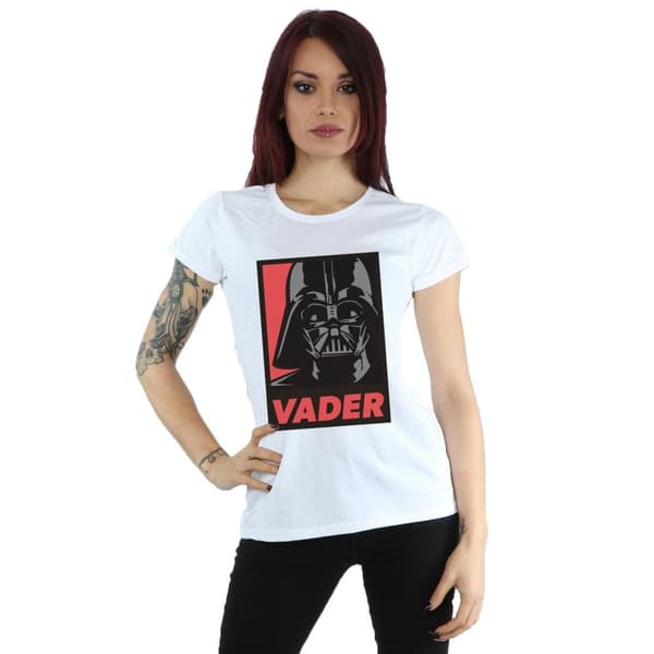 Star Wars Dam/Tjej Vader Poster Bomulls-T-shirt