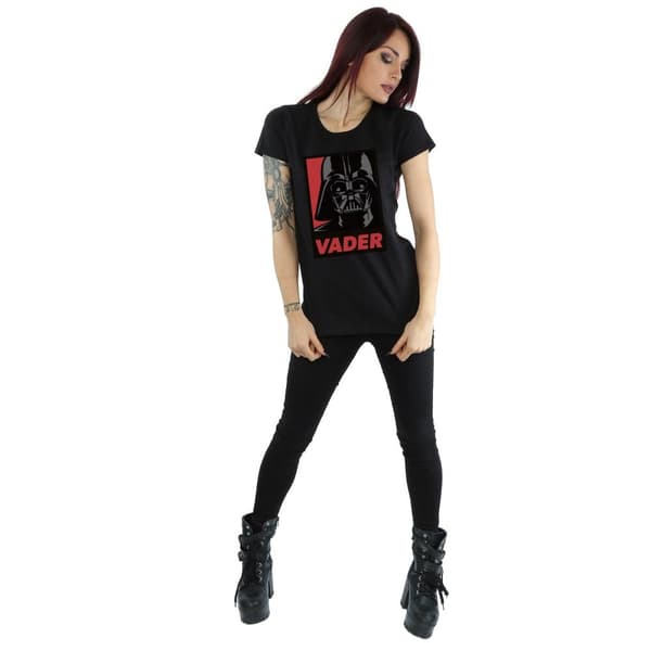 Star Wars Dam/Tjej Vader Poster Bomulls-T-shirt