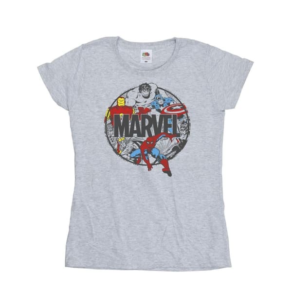Marvel Dam/Tjej - Comics Character Circle T-shirt i bomull