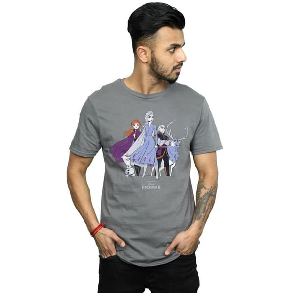 Disney Frozen 2 Distressed Group T-shirt för herrar