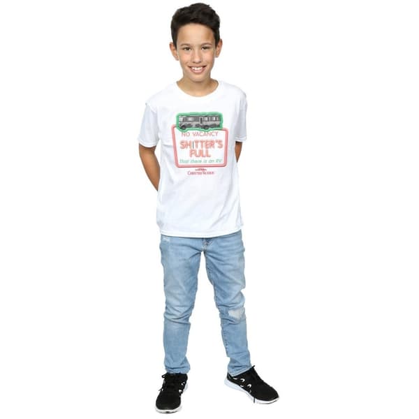 National Lampoon´s Christmas Vacation Gråskalig No Vacancy T-shirt för pojkar