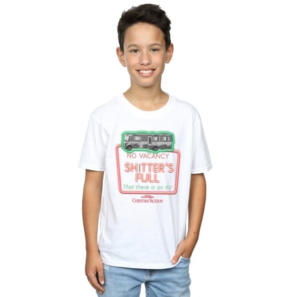 National Lampoon´s Christmas Vacation Gråskalig No Vacancy T-shirt för pojkar