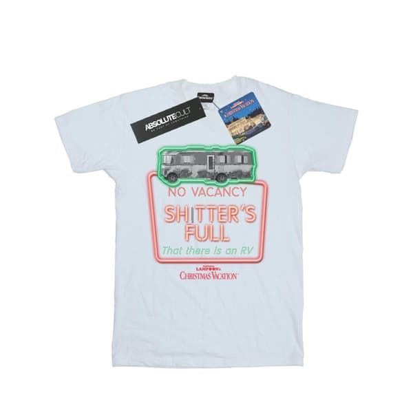 National Lampoon´s Christmas Vacation Gråskalig No Vacancy T-shirt för pojkar White 12-13 Years