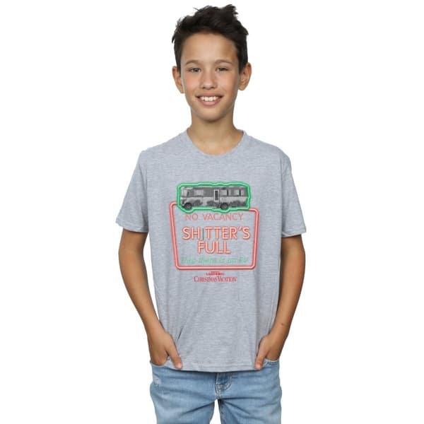 National Lampoon´s Christmas Vacation Gråskalig No Vacancy T-shirt för pojkar