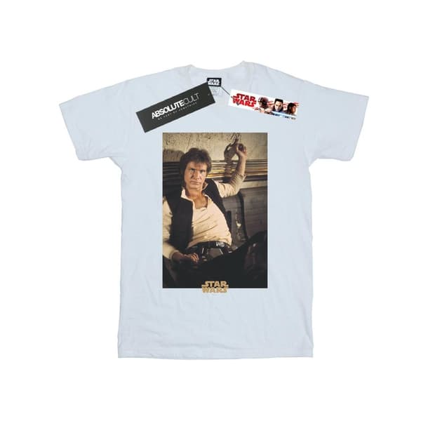 Star Wars Han Solo Mos Eisley t-shirt i bomull för flickor White 12-13 Years