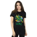 Pikkukuva 2 / 3: Marvel Womens/Ladies Loki Throne Cotton Boyfriend T-Shirt