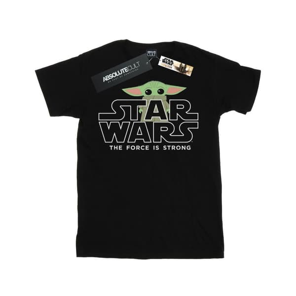 Star Wars Boys The Mandalorian The Child Strong T-Shirt Black 12-13 Years