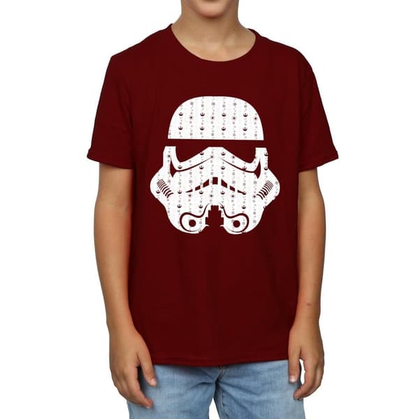Star Wars T-shirt med stormtrooperhjälm för pojkar