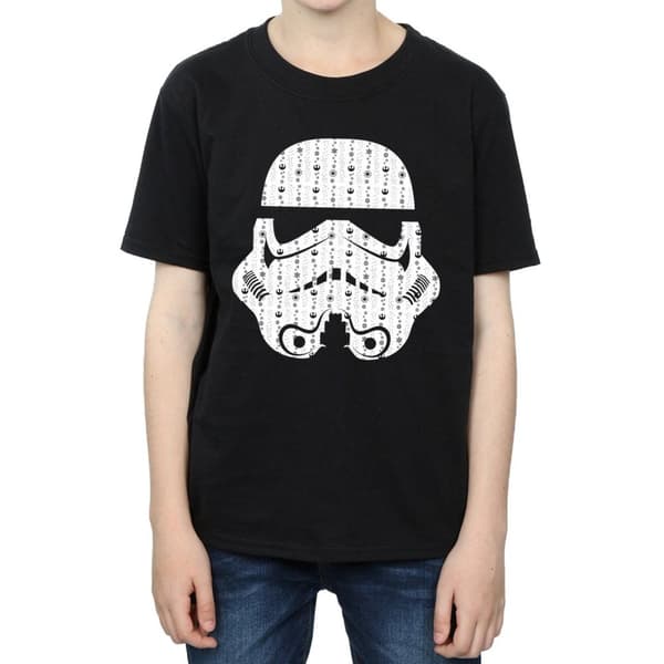 Star Wars T-shirt med stormtrooperhjälm för pojkar